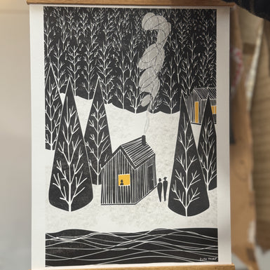 Illustrated Art Print - Cabin