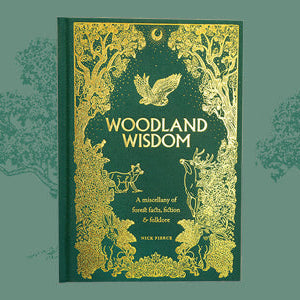 Book cover of 'Woodland Wisdom' by Nick Pierce.